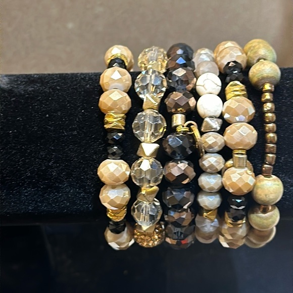 Erimish Jewelry - <Erimish> bracelets. Lot of 6 stackable beautiful bracelets